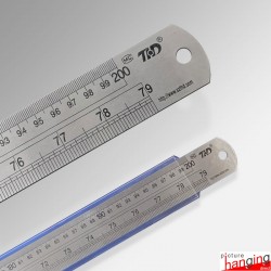 2m Metal Ruler - Extra-long for Large Drawings & Crafting (Stainless Steel, Straight Edge)