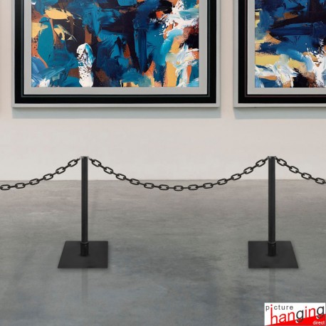 Gallery Security Chain Barrier (Stanchion Boundary for Museum & Art Exhibits!)