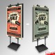 Double Sided Sign Holder Stand A0 (Fully Adjustable)