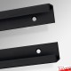 Flat Panel Display Rail Set, Top & Bottom Tracking - Mount Graphics Flush Against The Wall!