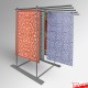 Freestanding Carpet Rack Display Stand (POS Retail Rug Hanging & Storage Solution)