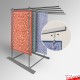 Freestanding Carpet Rack Display Stand (POS Retail Rug Hanging & Storage Solution)