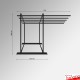 Freestanding Carpet Rack Display Stand (POS Retail Rug Hanging & Storage Solution)