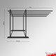 Freestanding Carpet Rack Display Stand (POS Retail Rug Hanging & Storage Solution)