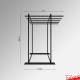 Freestanding Carpet Rack Display Stand (POS Retail Rug Hanging & Storage Solution)