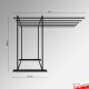 Freestanding Carpet Rack Display Stand (POS Retail Rug Hanging & Storage Solution)