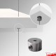 Suspended White Wooden Shelf Cable Unit (Ceiling-to-Floor Cable System)