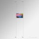 A5 Ready-Made Cable Display Kits (Wall-to-Wall) - Acrylic Pockets & All Fittings Set, Complete System