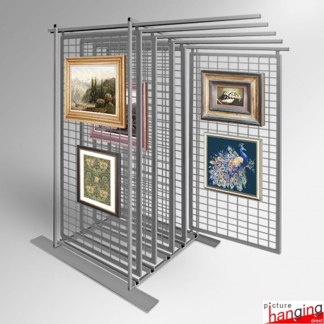 Pull Out Art Storage & Display Stand (Freestanding Storage Solution for Framed Paintings)
