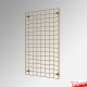 Wall-Mounted Gridwall Display - Heavy-Duty Grid Mesh Panel & Wall Brackets