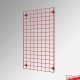 Wall-Mounted Gridwall Display - Heavy-Duty Grid Mesh Panel & Wall Brackets