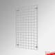 Wall-Mounted Gridwall Display - Heavy-Duty Grid Mesh Panel & Wall Brackets