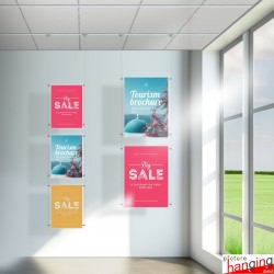 Ceiling Grid Clip Hanger Set - Hang Signs From Suspended Ceilings!