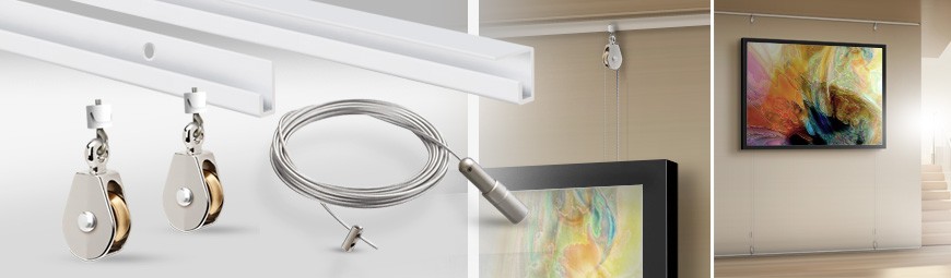 High Ceiling Picture Hanging - Display Solutions for High Ceilings!