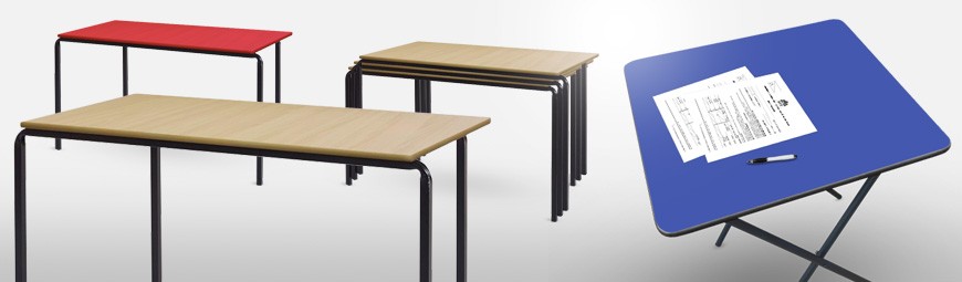 Tables & Benches (Classroom, Office, Study, Folding Desks, for UK Hire or Buy)