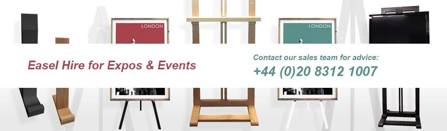 Display Easel Hire in London - Rent Art Gallery & Exhibition Equipment!